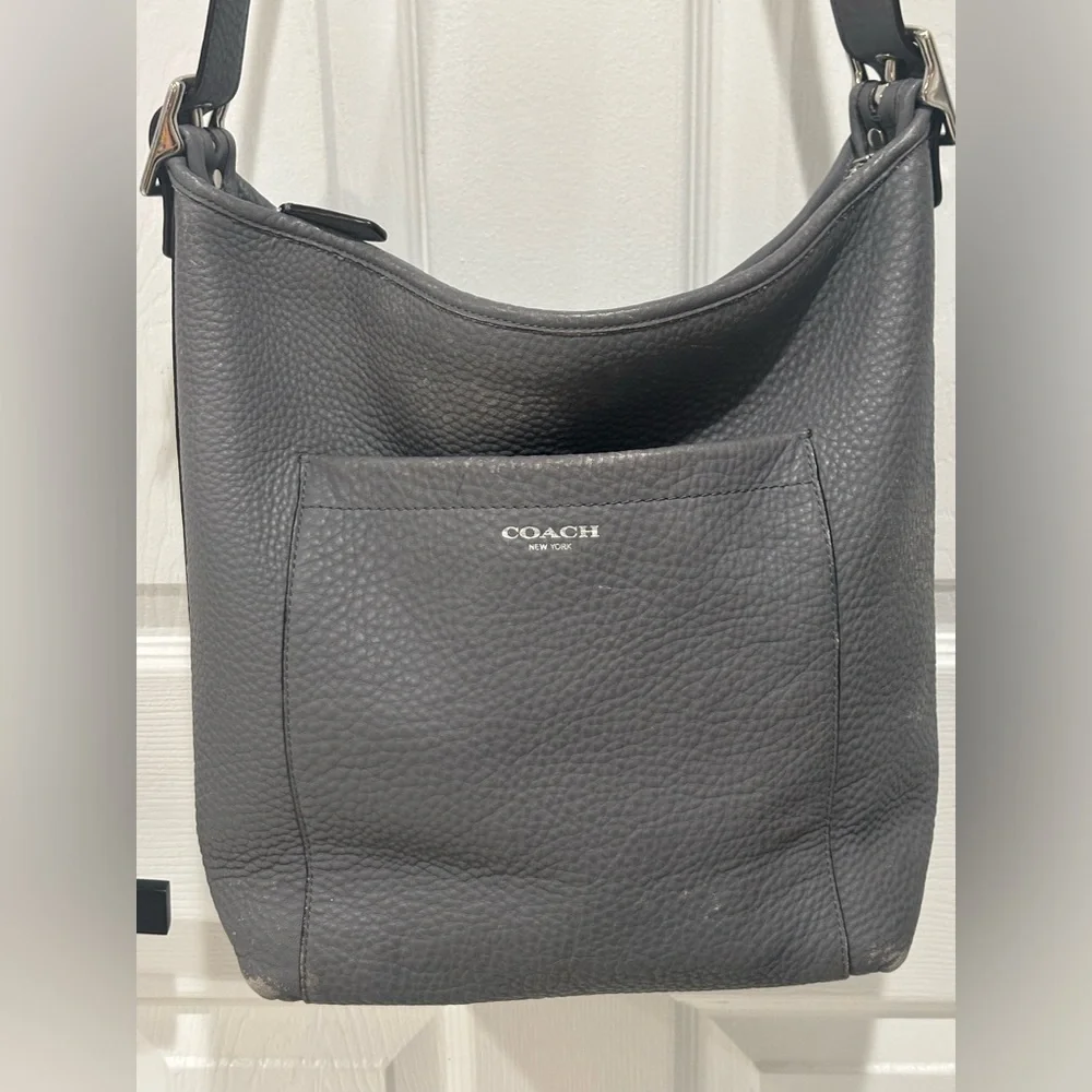 Coach Legacy Silver gray Leather Crossbody